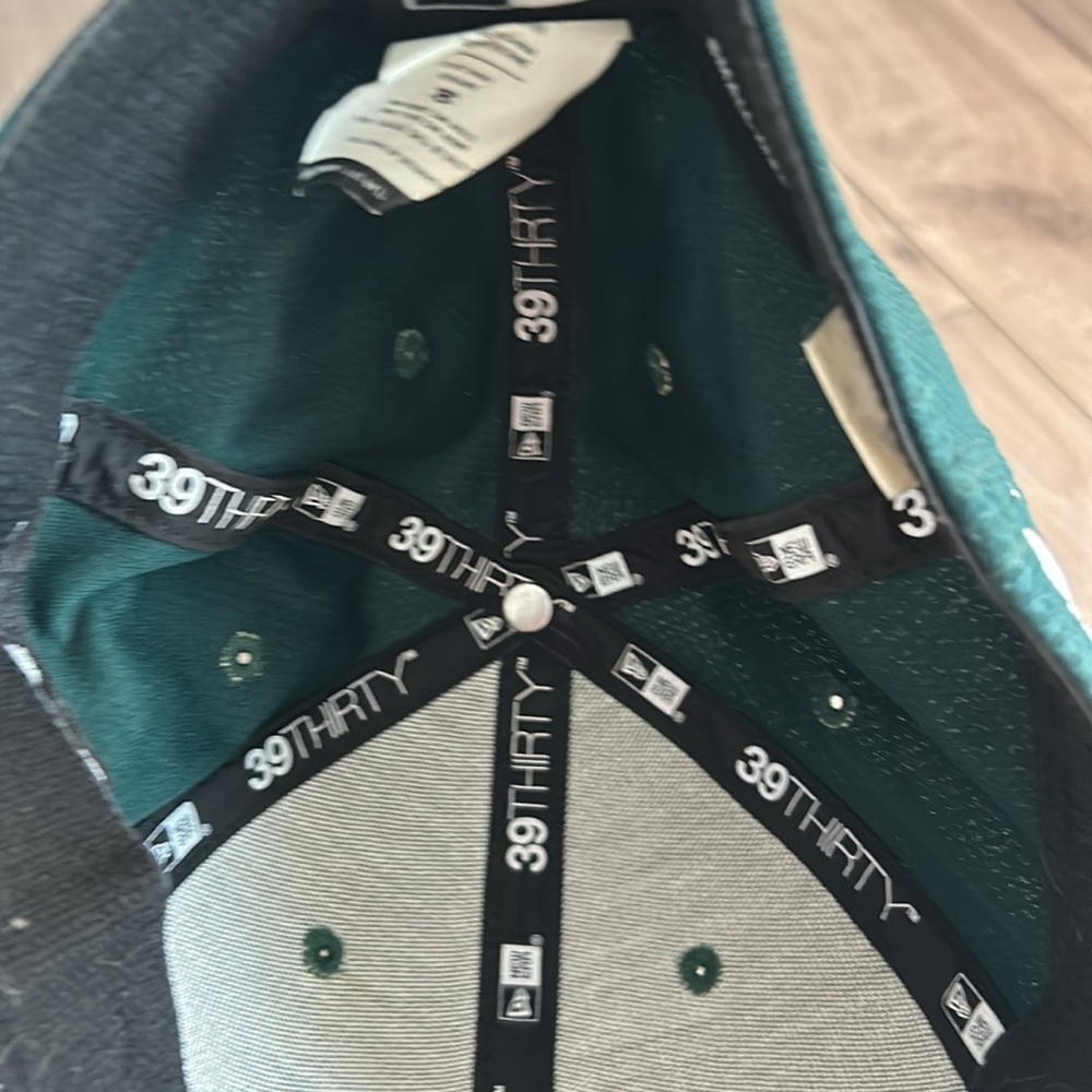 TaylorMade Cap 39Thirty M1 TP5 New Era Golf Hat Green White Stitched Logo S/M - Picture 7 of 9